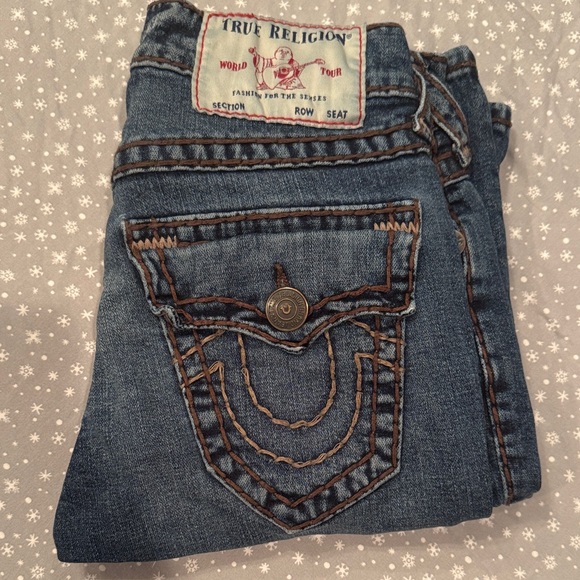 True Religion Men’s Dark Blue Jeans Ricky 28 like new - Picture 1 of 5